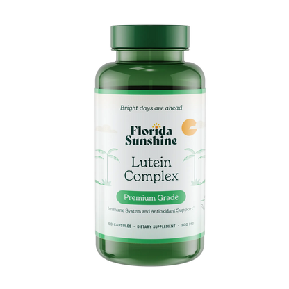 Premium Lutein Complex - 60 Capsules (200mg) - with BioPerine for greater absoprtion